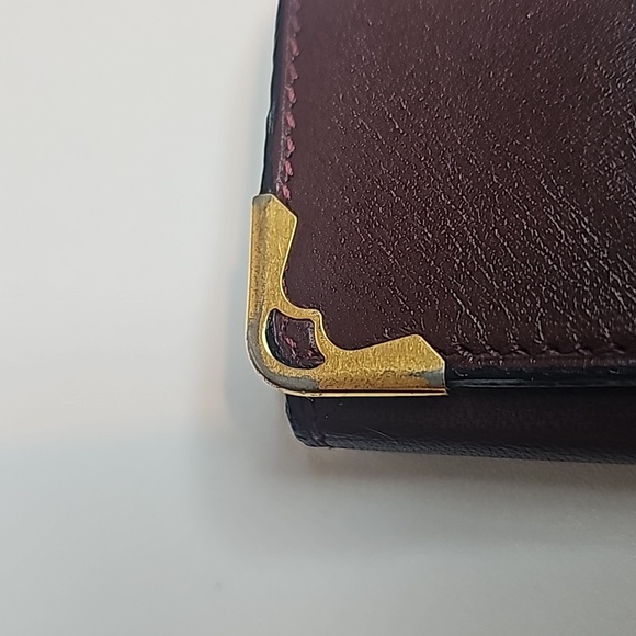 Cartier 4 keyholder burgundy/unisex goldtone hardware - Picture 5 of 15